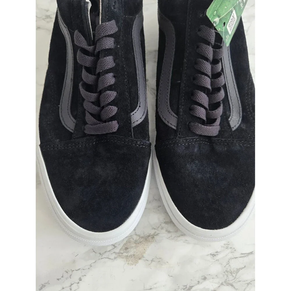 Vans Black Old Skool Corduroy Shoe Mens Size 8 - Picture 6 of 9